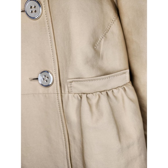 Kenneth Cole women's lightweight jacket.  Golden/Beige satin material. small - Picture 7 of 15